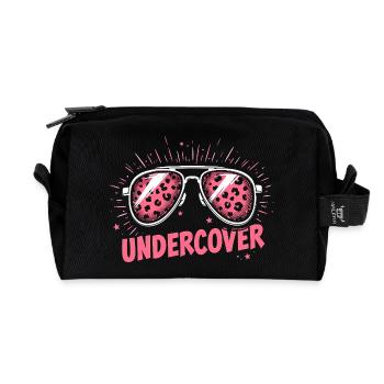 Lunettes de soleil drôles et costume de discours infiltré - Trousse de toilette en tissu recyclé - noir - Devant