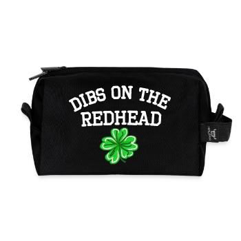 Dibs On The Redhead cooler Lustige St Patricks Day - Recycelte Kulturtasche - Schwarz - Vorne