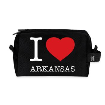 I LOVE ARKANSAS - Recycelte Kulturtasche - Schwarz - Vorne