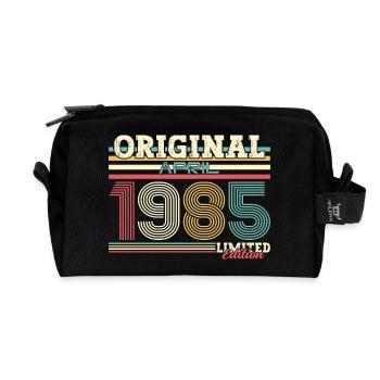 40. Geburtstag Legende April Jahrgang 1985 - Recycelte Kulturtasche - Schwarz - Vorne