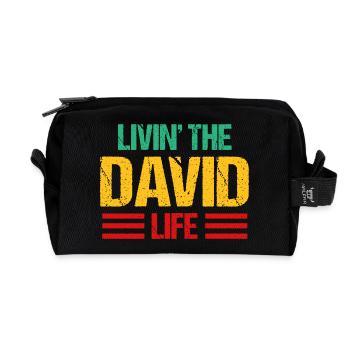 David - Recycelte Kulturtasche - Schwarz - Vorne