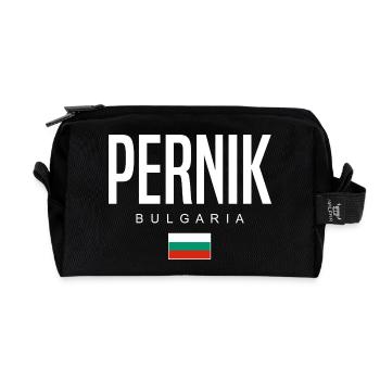 Pernik Bulgarien - Recycelte Kulturtasche - Schwarz - Vorne