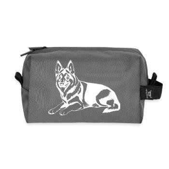 Sheepdog - Recycled Toiletry Zip Bag - anthracite - Front