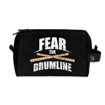 Fear The Drum Line Vintage Drumsticks Music Design - Recycelte Kulturtasche - Schwarz - Vorne