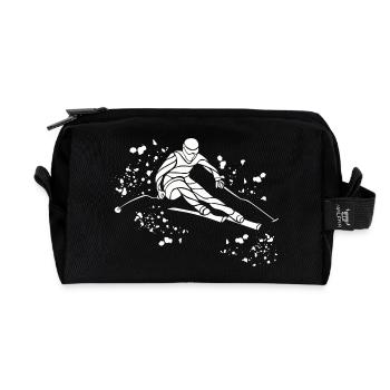 Ski alpin Sports d’hiver Ski nordique - Trousse de toilette en tissu recyclé - noir - Devant