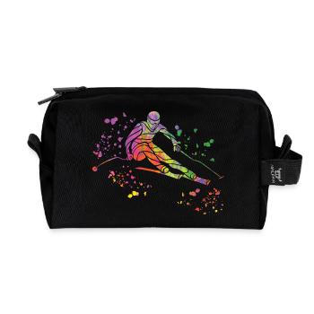 Ski alpin Sports d’hiver Ski nordique - Trousse de toilette en tissu recyclé - noir - Devant