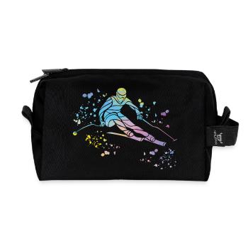 Ski alpin Sports d’hiver Ski nordique - Trousse de toilette en tissu recyclé - noir - Devant