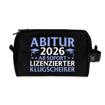 Abitur réussi en 2026 Examen final - Trousse de toilette en tissu recyclé - noir - Devant
