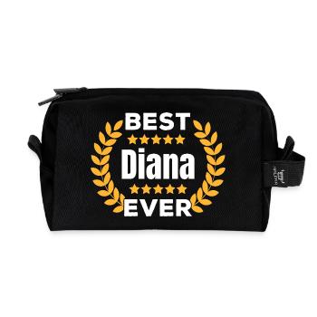 Best Diana of all time, legendary name, gift - Recycled Toiletry Zip Bag - black - Front