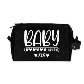 Chargement du bébé 2027 - Trousse de toilette en tissu recyclé - noir - Devant