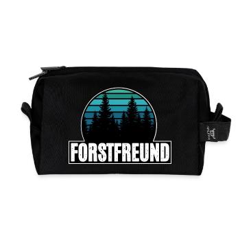 Forst Freund - Recycelte Kulturtasche - Schwarz - Vorne