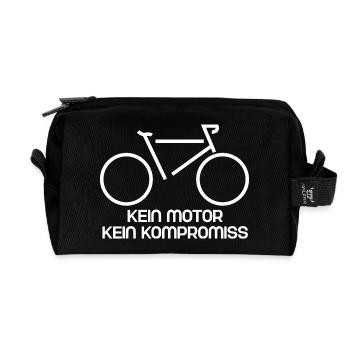 Kein Motor Kein Kompromiss Fahrrad - Recycelte Kulturtasche - Schwarz - Vorne