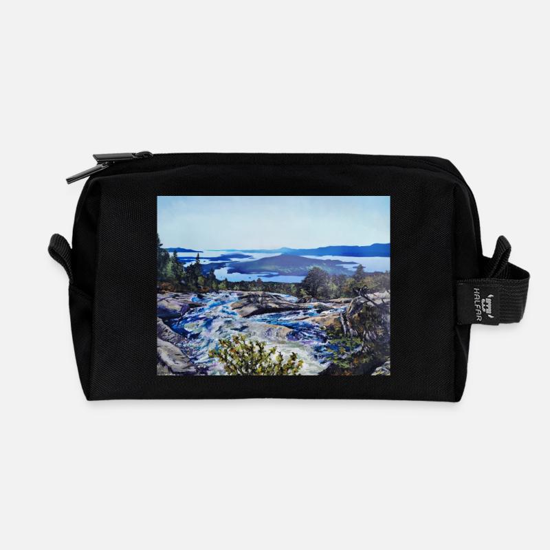 Bremstølen - Recycled Toiletry Zip Bag - black