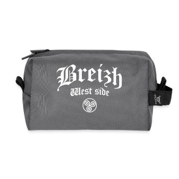 BRETAGNE BREIZH WEST COAST - Trousse de toilette en tissu recyclé - anthracite - Devant