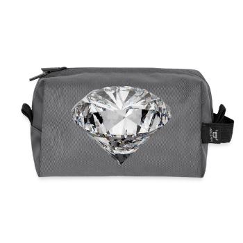Diamant - Recycelte Kulturtasche - Anthrazit - Vorne
