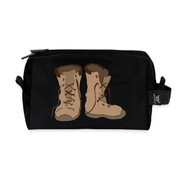 chaussures highheels schoes flipflops boots bottes21 - Trousse de toilette en tissu recyclé - noir - Devant