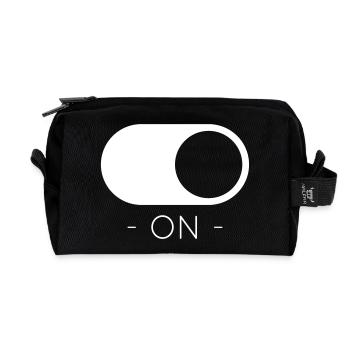 ON - Recycelte Kulturtasche - Schwarz - Vorne