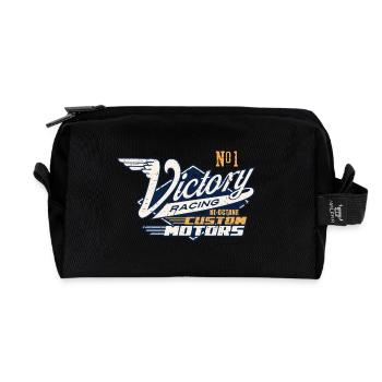 Course de la Victoire - Trousse de toilette en tissu recyclé - noir - Devant