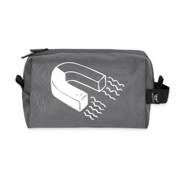 A magnet - Recycled Toiletry Zip Bag - anthracite - Front