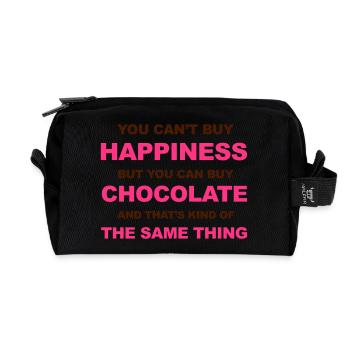 Chocolate - Recycled Toiletry Zip Bag - black - Front