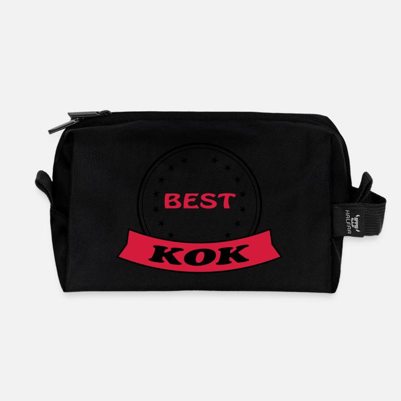 Best kok - Recycelte Kulturtasche - Schwarz
