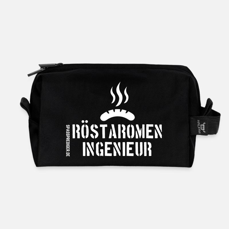 Grill Design Röstaromeningenieur - Recycelte Kulturtasche - Schwarz