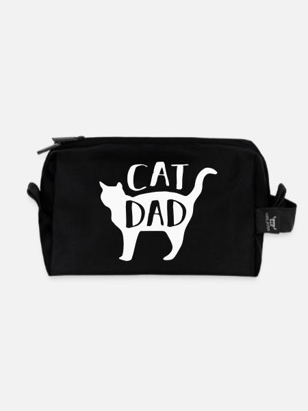 Chats Chats - Trousse de toilette en tissu recyclé - noir