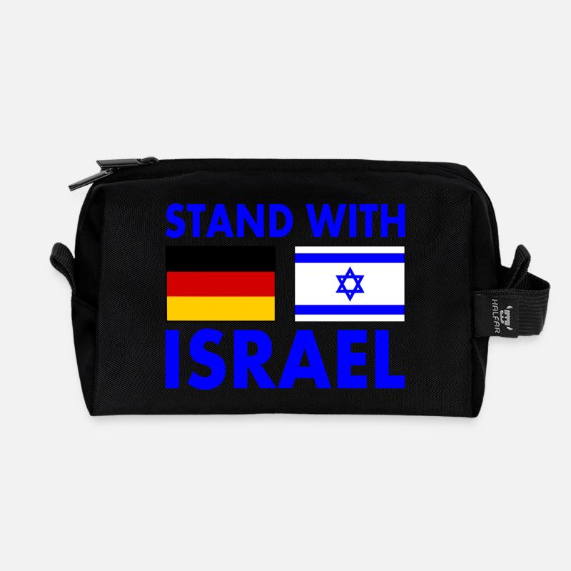 Israel - Recycelte Kulturtasche - Schwarz