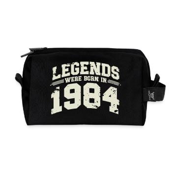 1984 Vintage Born Legends Cadeau d’anniversaire - Trousse de toilette en tissu recyclé - noir - Devant
