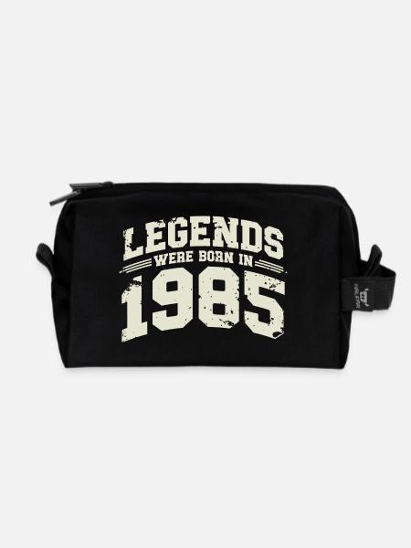 1985 Vintage Born Legends Cadeau d’anniversaire - Trousse de toilette en tissu recyclé - noir