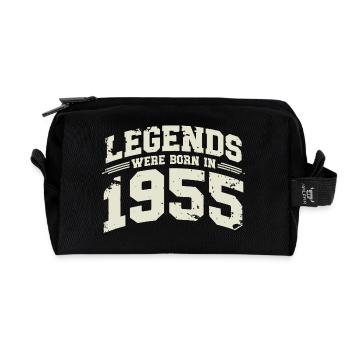 1955 Vintage Born Legends Cadeau d’anniversaire - Trousse de toilette en tissu recyclé - noir - Devant