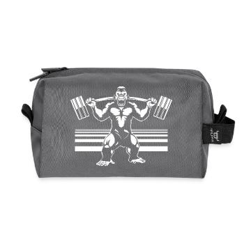 Gorilla - Recycled Toiletry Zip Bag - anthracite - Front