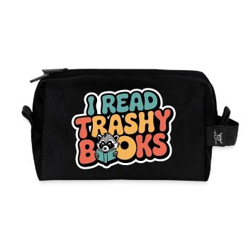 I Read Trashy Books 15 - Recycelte Kulturtasche - Schwarz - Vorne