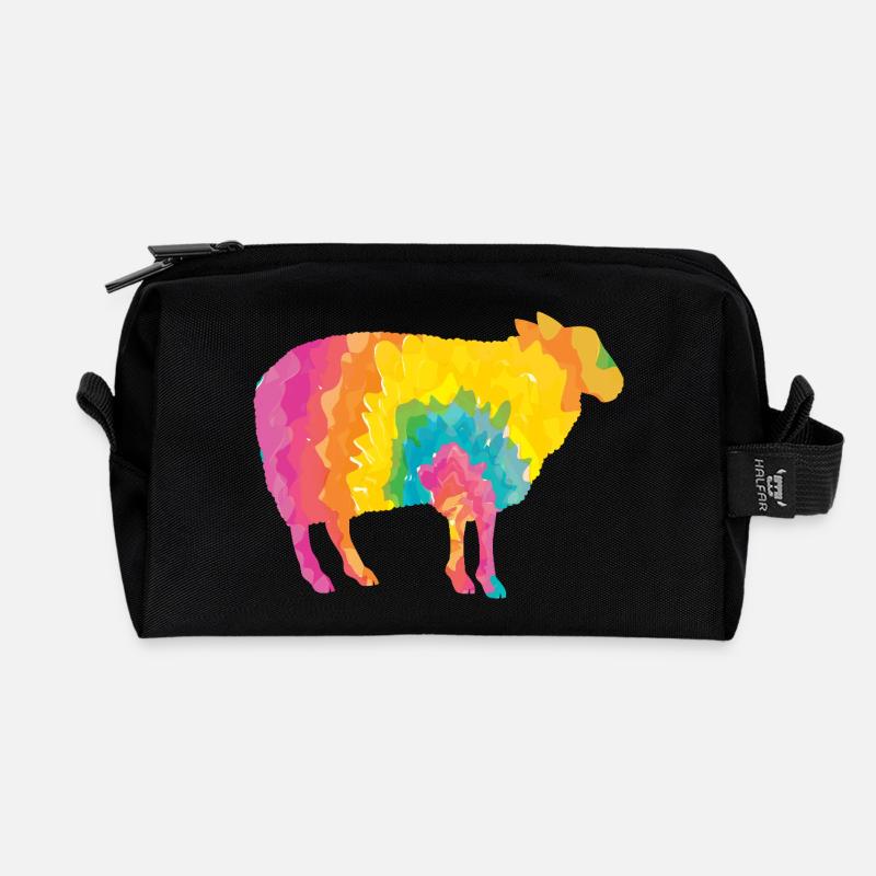 Schäfer Schaf - Recycelte Kulturtasche - Schwarz