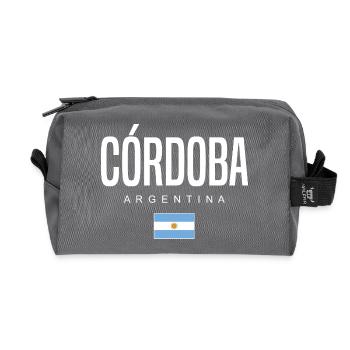 Córdoba Argentina Argentinian - Recycled Toiletry Zip Bag - anthracite - Front