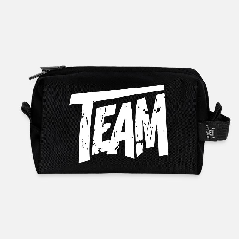 Team Graffiti - Recycelte Kulturtasche - Schwarz