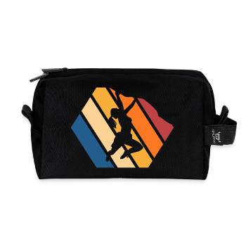 Dynamische Streetdance Silhouette - Recycelte Kulturtasche - Schwarz - Vorne
