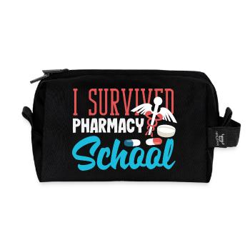 Pharmacist Pharmaceutical Technical - Recycled Toiletry Zip Bag - black - Front