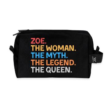 Zoe la Femme Le Mythe La Légende La Reine - Trousse de toilette en tissu recyclé - noir - Devant