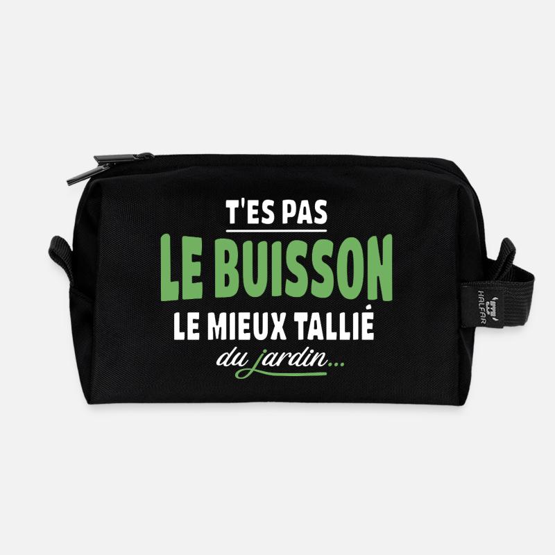 Du bist nicht der bestgeschnittene Busch – Ausdrücke - Recycelte Kulturtasche - Schwarz