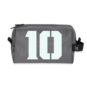 10- - Recycled Toiletry Zip Bag - anthracite - Front