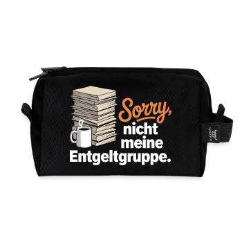 Sorry Nicht Meine Entgeltgruppe Beamte TVöD Büro - Recycelte Kulturtasche - Schwarz - Vorne