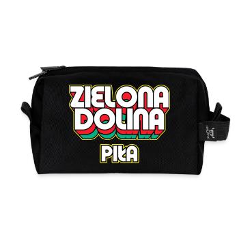 Zielona Dolina Piła. Name des Retro-Bezirks - Recycelte Kulturtasche - Schwarz - Vorne