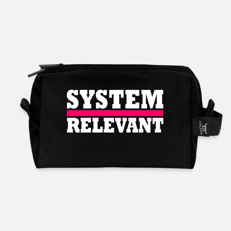 System relevant - Recycelte Kulturtasche - Schwarz