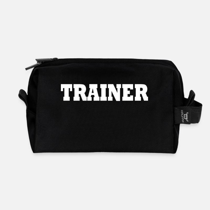 Trainer - Recycelte Kulturtasche - Schwarz