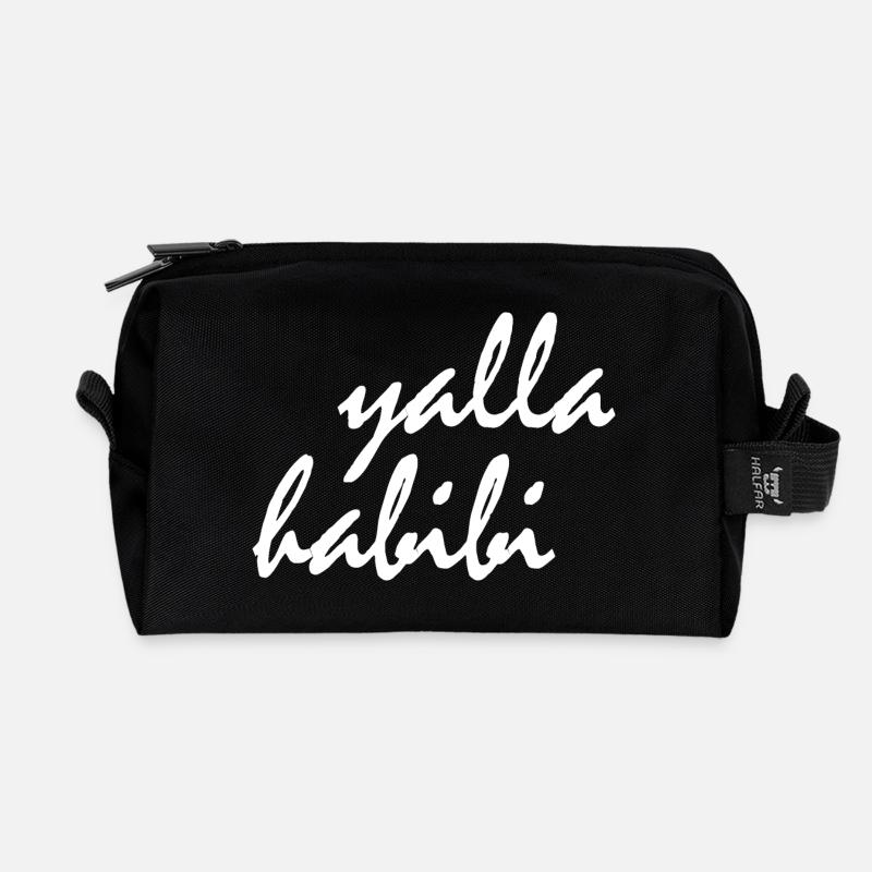 Yalla habibi - Recycelte Kulturtasche - Schwarz
