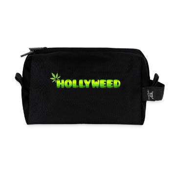 Hollyweed - Recycled Toiletry Zip Bag - black - Front