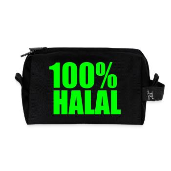 Halal - Recycelte Kulturtasche - Schwarz - Vorne