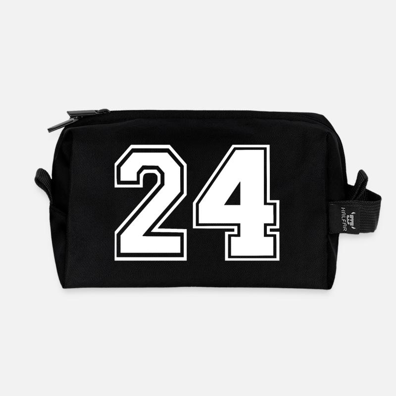 24 - Recycled Toiletry Zip Bag - black