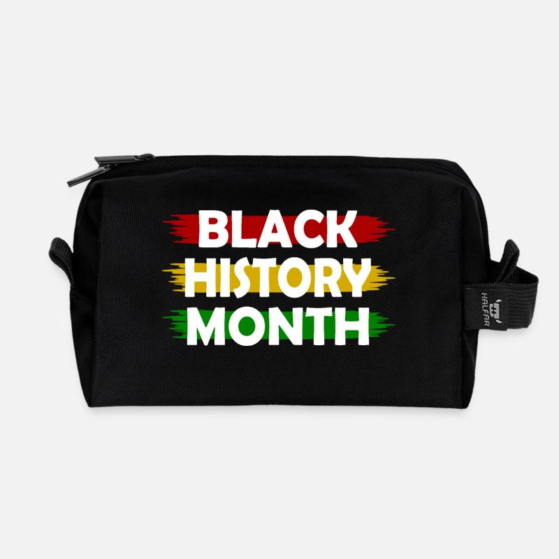 Black history month - Recycelte Kulturtasche - Schwarz